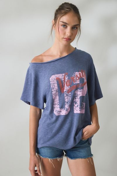 BDG Courtney Graphic Off-The-Shoulder Oversized Tee