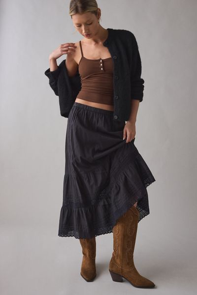 Azalea Wang Etienne Faux Suede Cowboy Boots