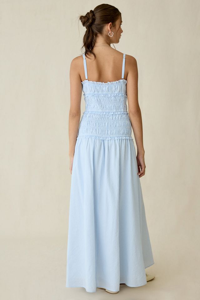 Kiss The Sky Cherie Smocked Drop Waist Maxi Dress #3