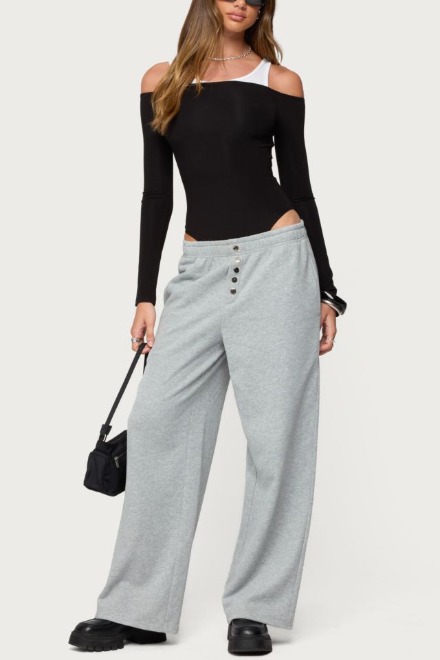 Edikted Lorelle Wide Leg Sweatpants #1