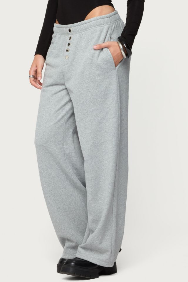 Edikted Lorelle Wide Leg Sweatpants #3