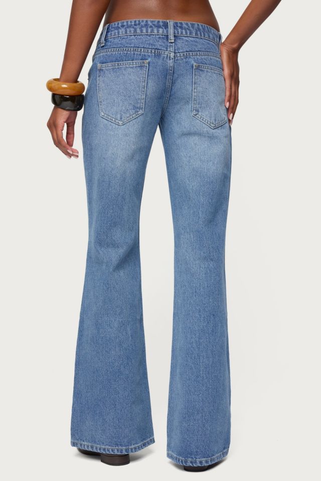 Edikted Kiarah Low Rise Flared Jeans #4