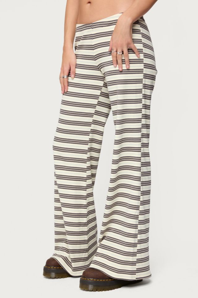Edikted Avalie Striped Ribbed Pants #2
