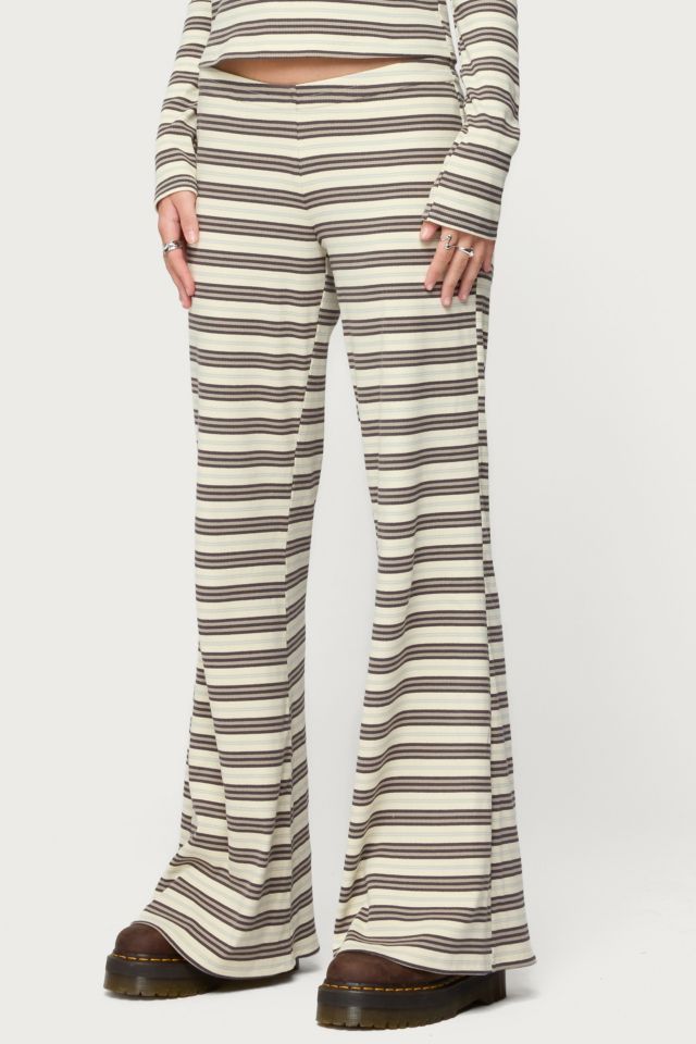 Edikted Avalie Striped Ribbed Pants #3