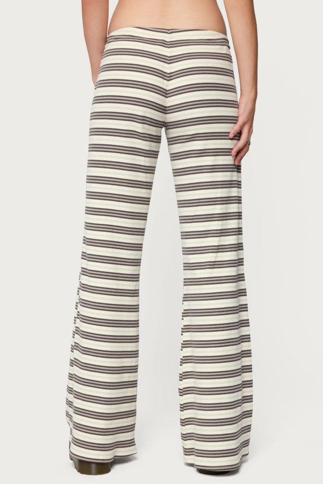Edikted Avalie Striped Ribbed Pants #4