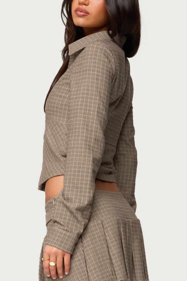 Edikted Lockette Plaid Jacket #4