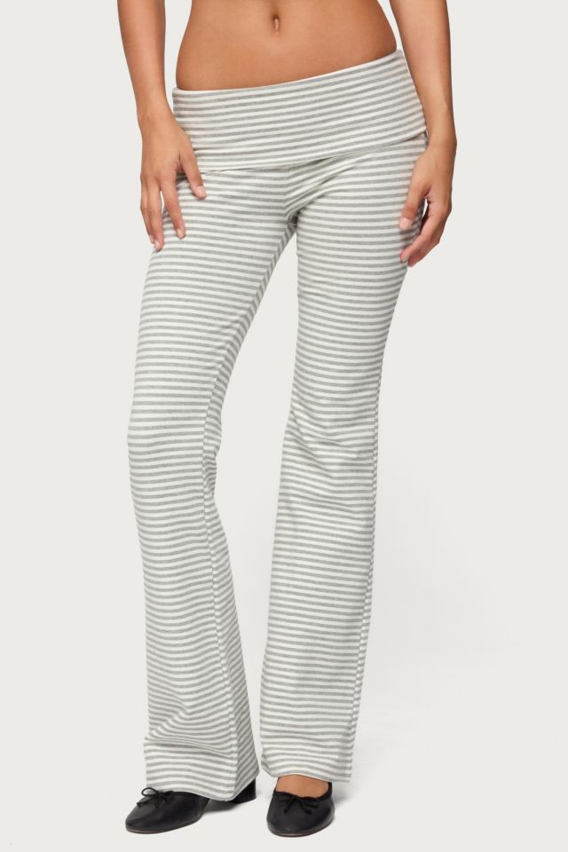 Edikted Kaeli Stripey Flared Leggings #1