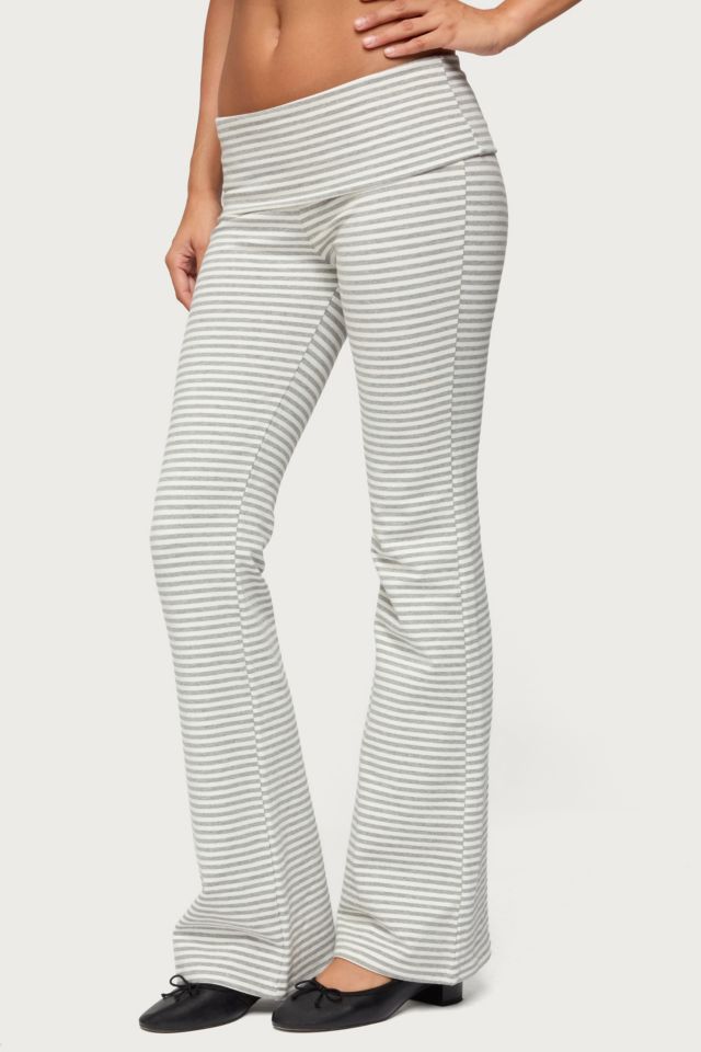 Edikted Kaeli Stripey Flared Leggings #2