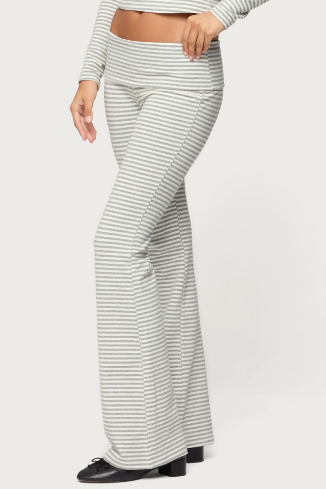 Edikted Kaeli Stripey Flared Leggings #3