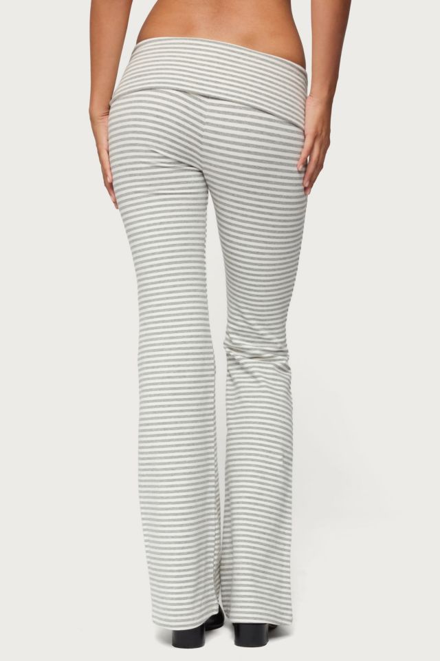 Edikted Kaeli Stripey Flared Leggings #4