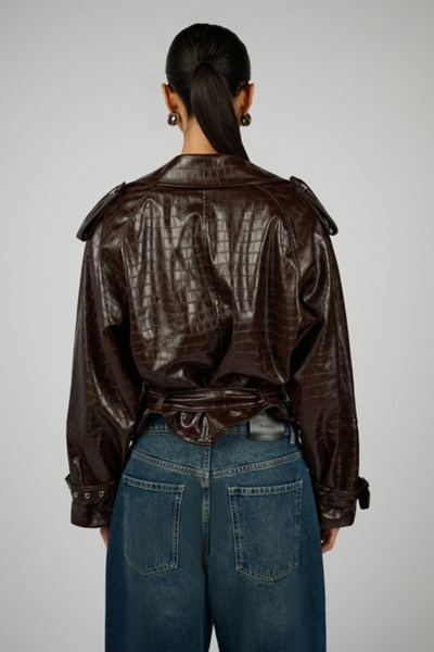 WeWoreWhat Cropped Moto Jacket