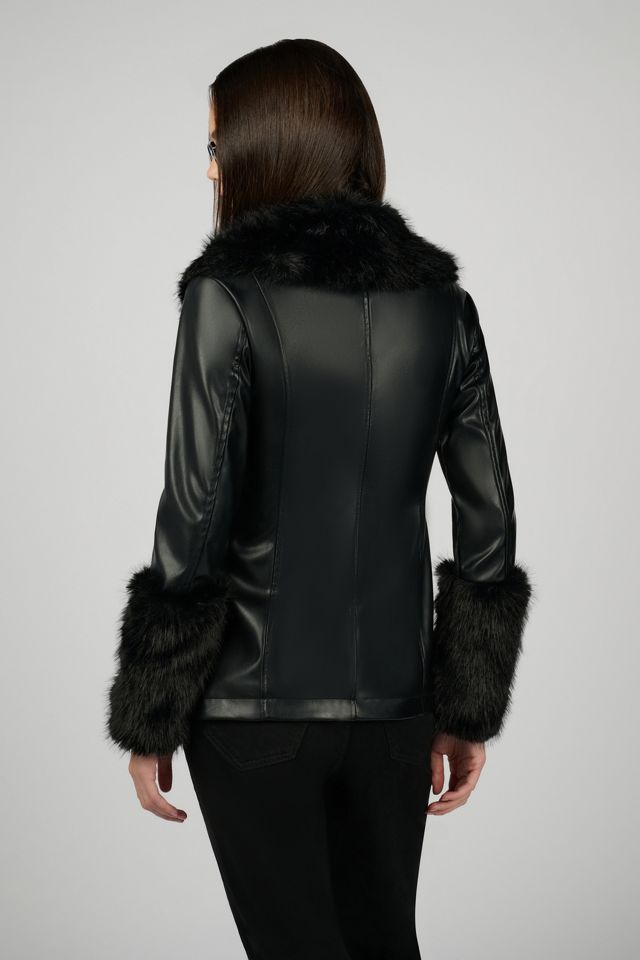 WeWoreWhat Fur Collar Jacket #3