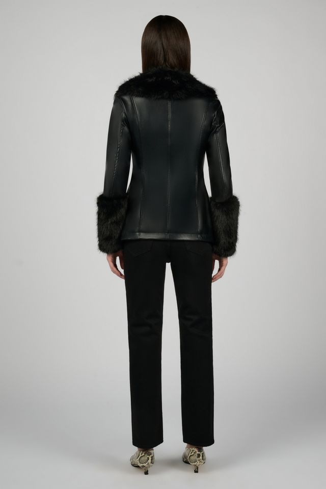 WeWoreWhat Fur Collar Jacket #4