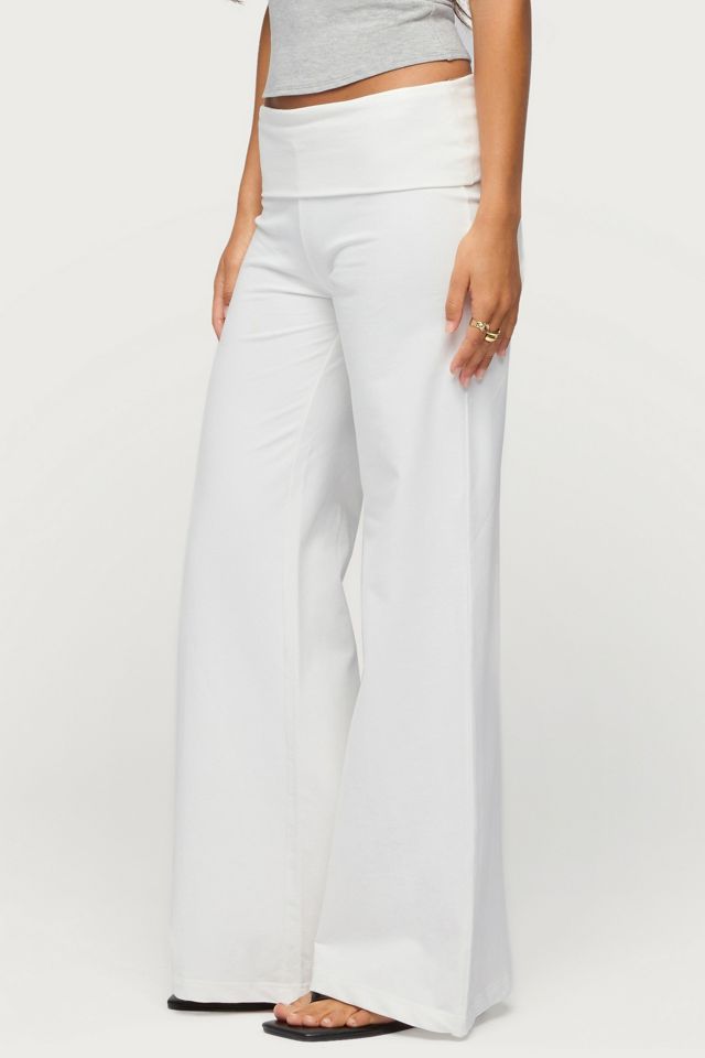 Edikted Wide Leg Fold Over Pants | Urban Outfitters