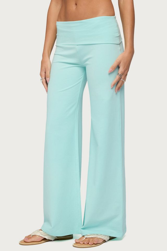 Edikted Wide Leg Fold Over Pants #2