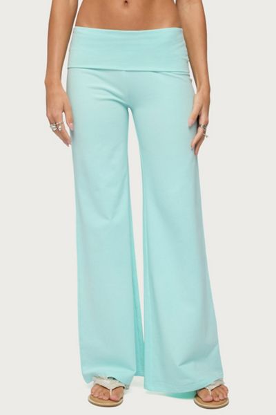 Edikted Wide Leg Fold Over Pants