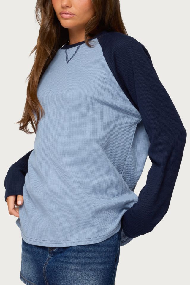 Edikted Me Time Oversized Waffle Top #2