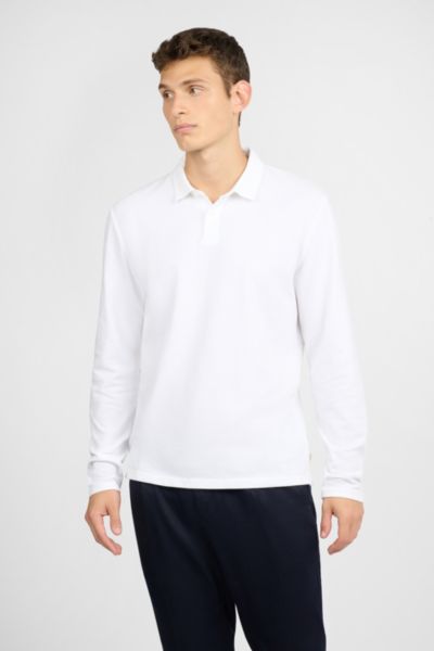 Onia Long Sleeve Pique Polo