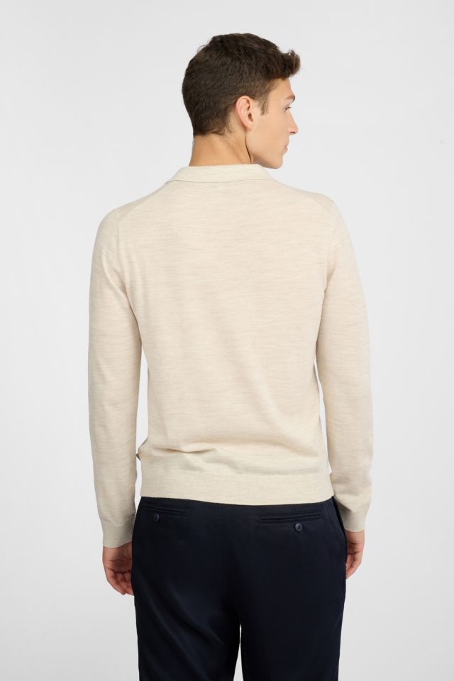 Onia Extra Fine Merino Wool Long Sleeve Polo #2