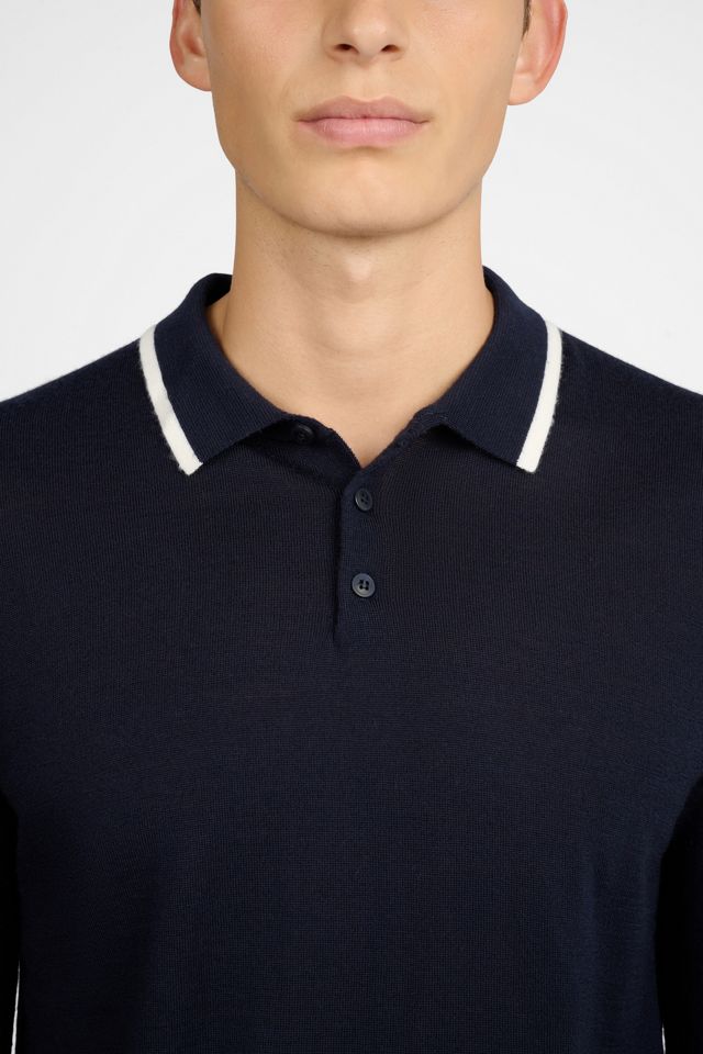 Onia Extra Fine Merino Wool Long Sleeve Polo #2