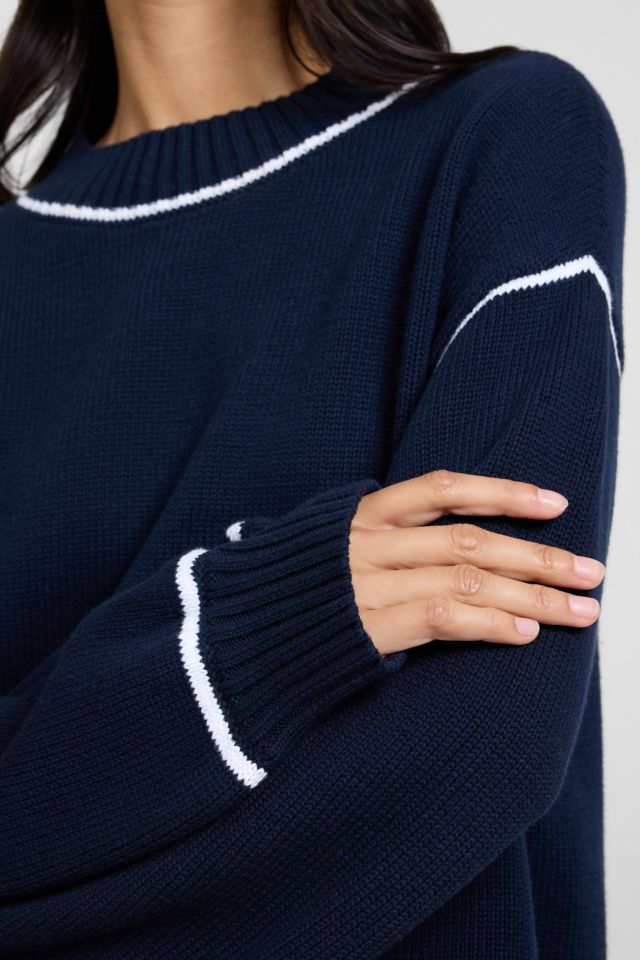 Onia Cotton Oversized Mock Neck Sweater #1