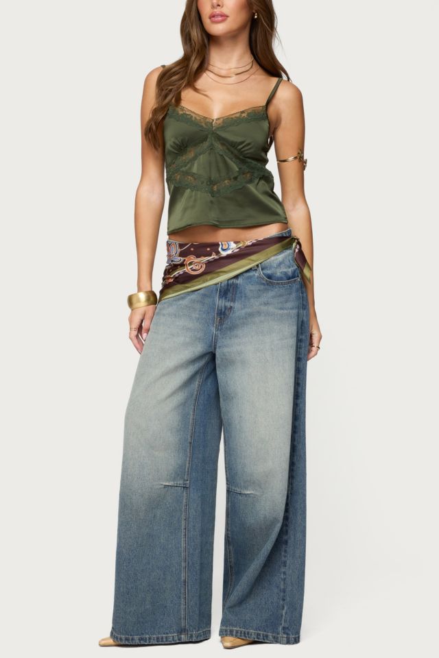 Edikted Tamar Satin Effect Tank Top #1