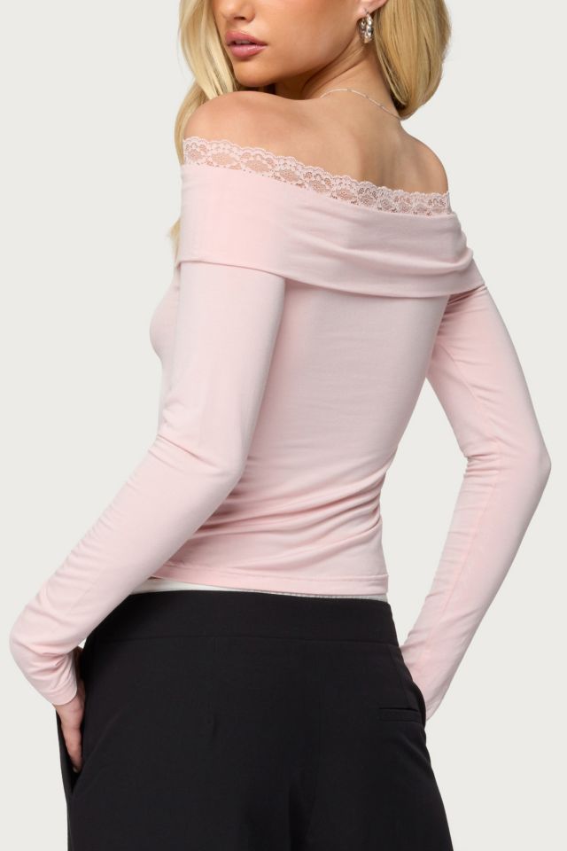 Edikted Janus Lacey Fold Over Top #4