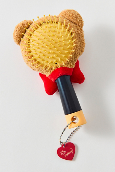 UO Mini Plush Hairbrush