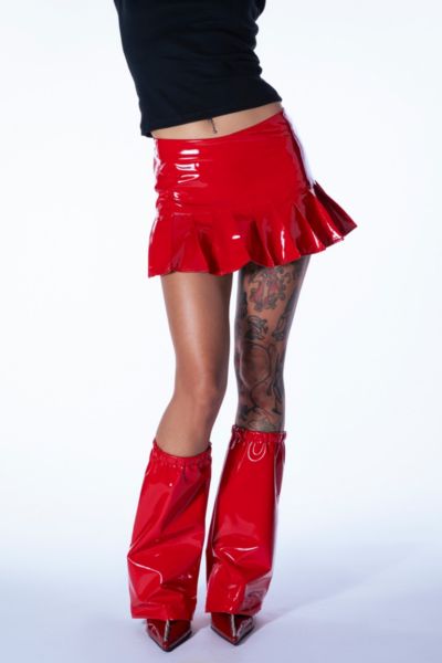 Mindblown Cherry Bomb Vinyl Skirt
