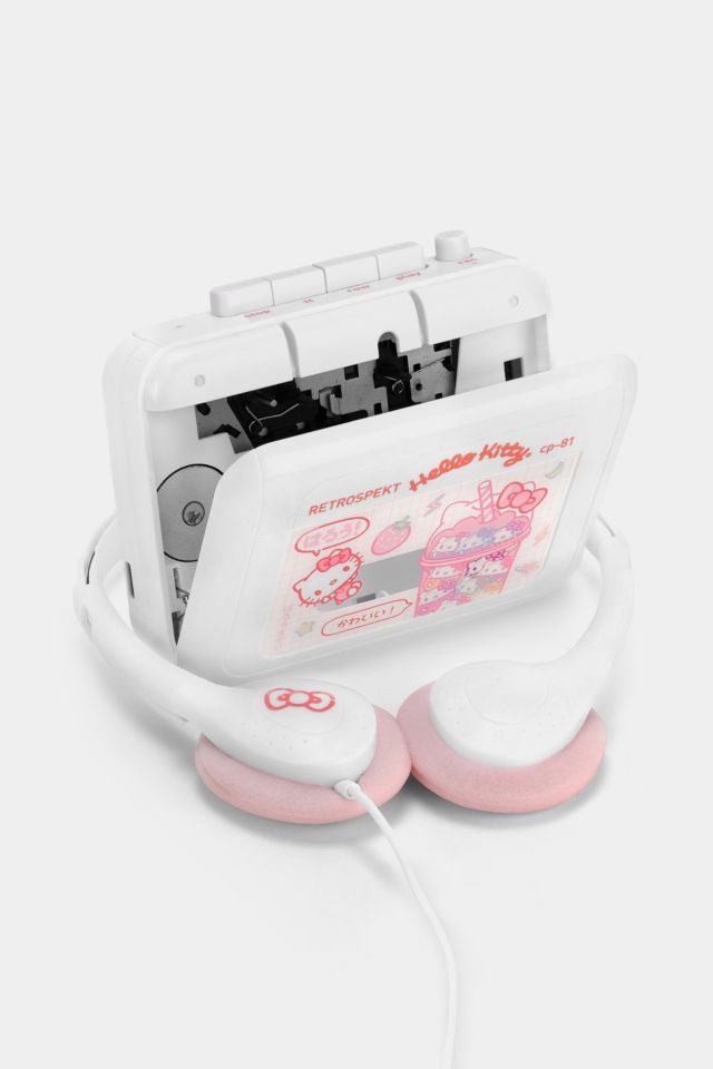 Hello Kitty Strawberry Kawaii CP-81 Portable Cassette Player #1