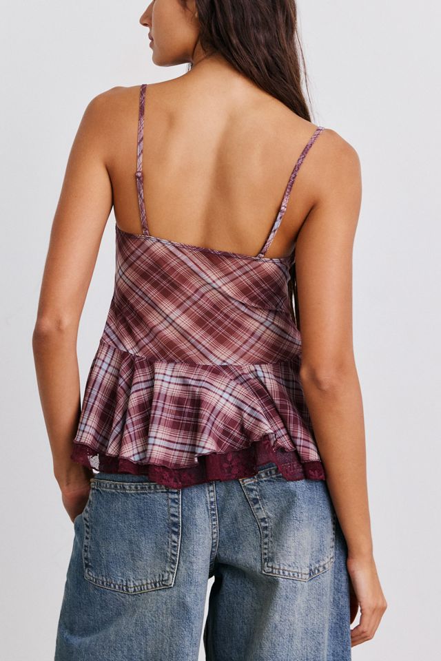 Kimchi Blue Ella Flyaway Ruffle Lace Trim Cami #3