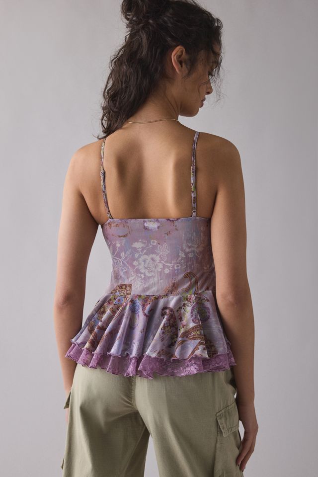 Kimchi Blue Ella Flyaway Ruffle Lace Trim Cami #2