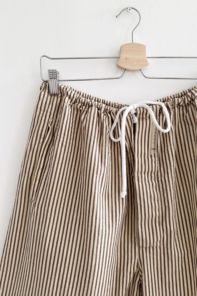 Connor McKnight Striped Baggy Cotton Shorts #1