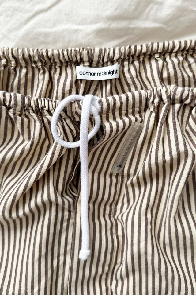 Connor McKnight Striped Baggy Cotton Shorts #3