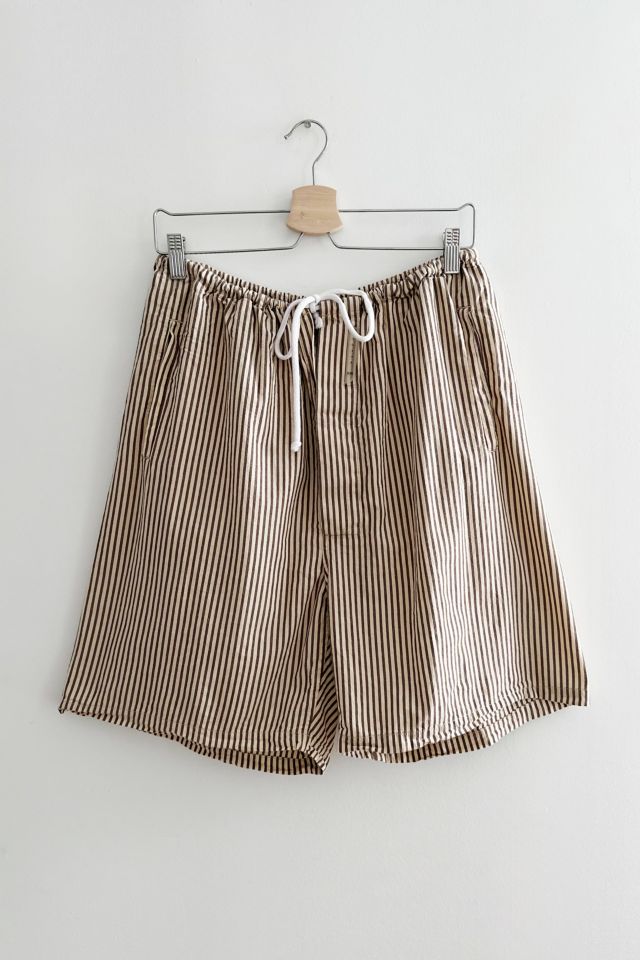 Connor McKnight Striped Baggy Cotton Shorts