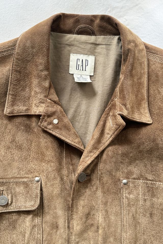 Vintage 90's GAP Suede Trucker Jacket #2