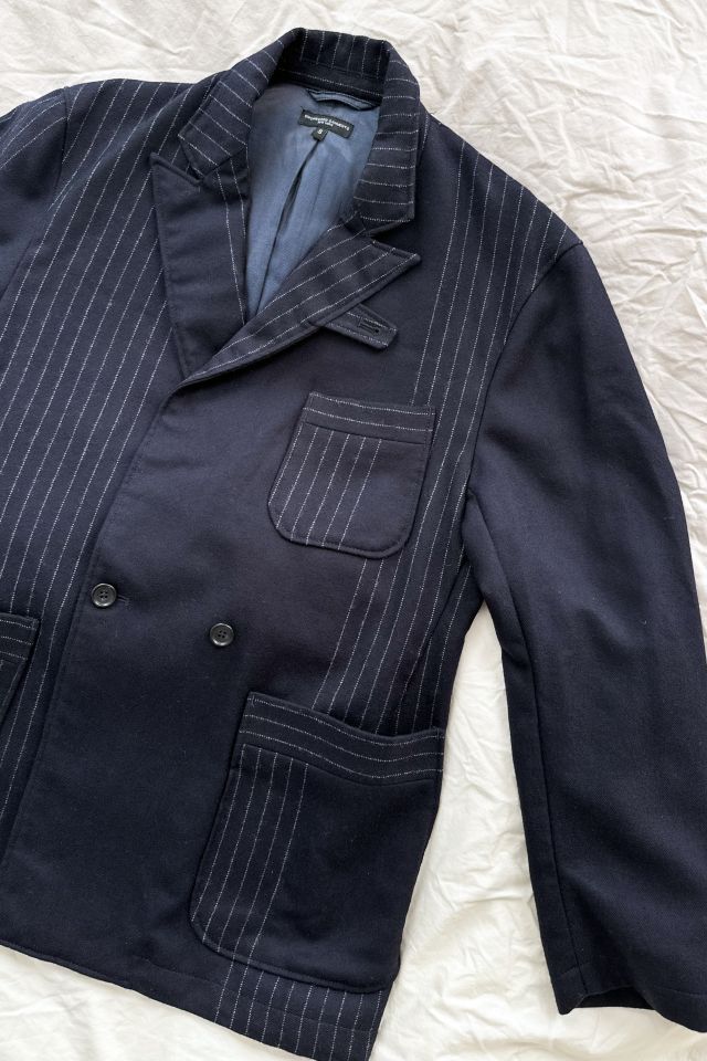 Engineered Garments Navy Wool Pinstripe Blazer #2