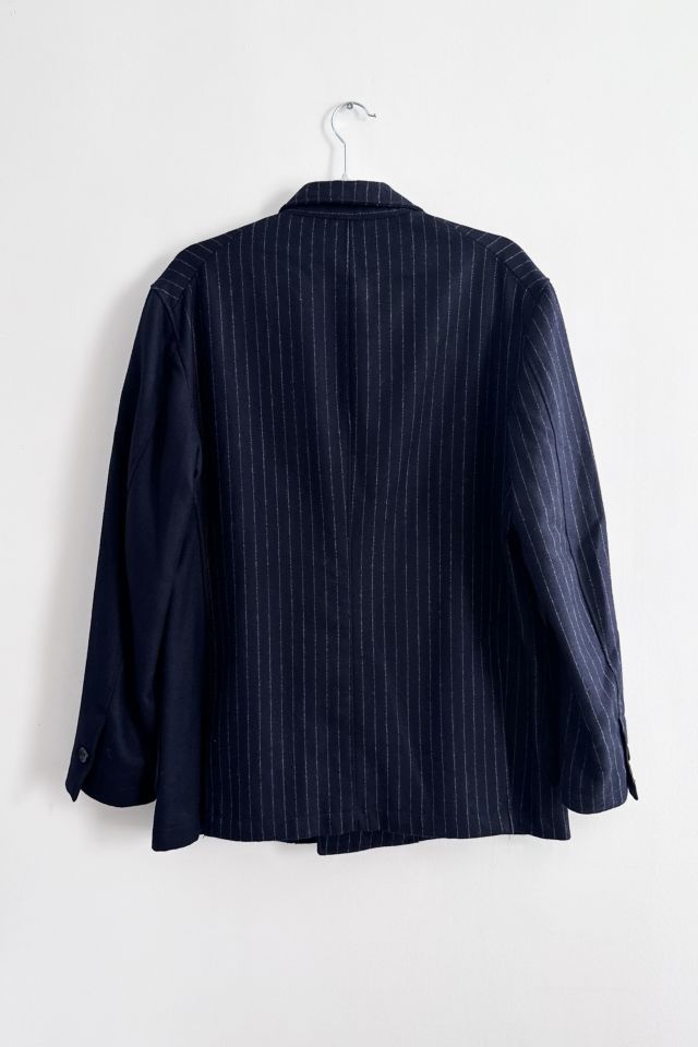 Engineered Garments Navy Wool Pinstripe Blazer #3