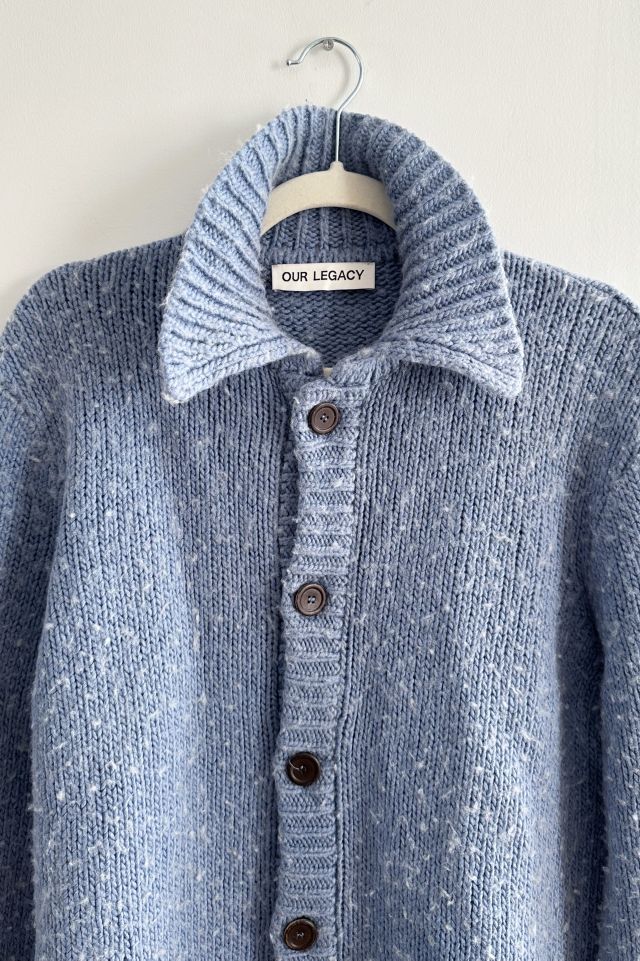 Our Legacy Dusty Blue Pilled Cardigan #1