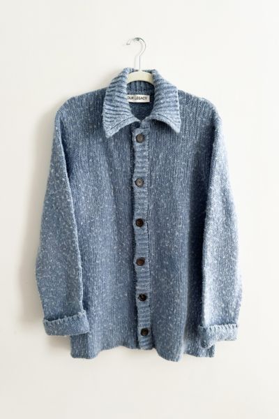 Our Legacy Dusty Blue Pilled Cardigan