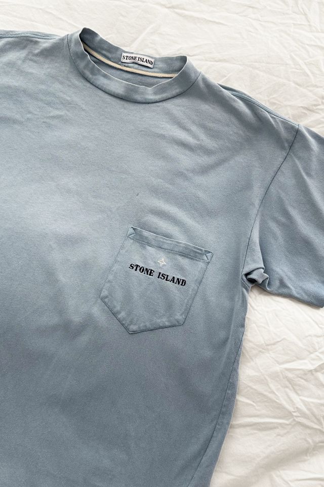 Vintage Stone Island Sunfaded Blue Tee #1