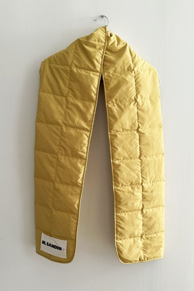 Jil Sander Yellow Quilted Scarf #1