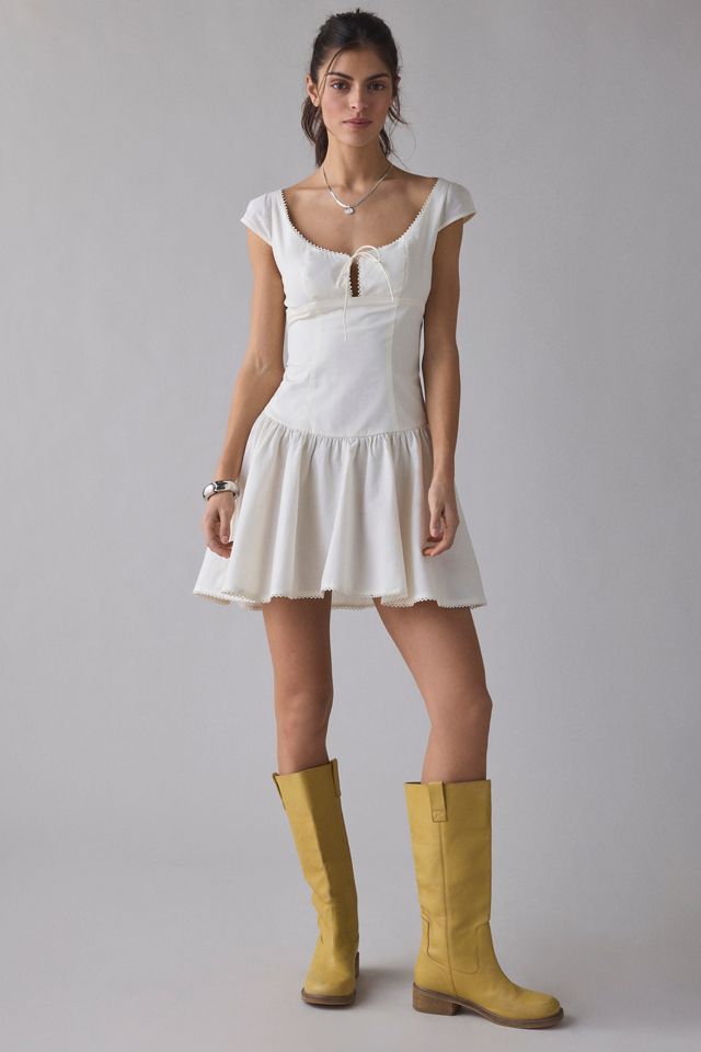 Kimchi Blue Right On Time Drop Waist Fit-And-Flare Mini Dress | Urban  Outfitters