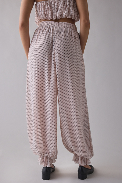 AFRM James Mauve Pin Dot Balloon Pant