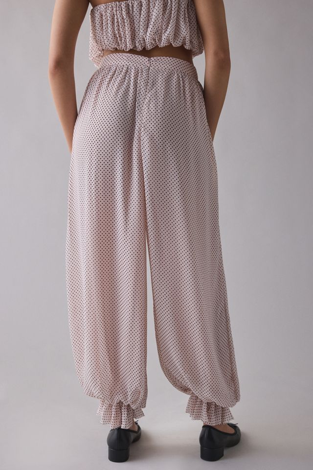 Pantalon ballon mauve à pois AFRM James #3