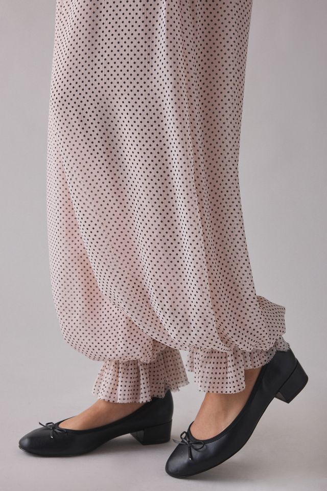 AFRM James Mauve Pin Dot Balloon Pants | Urban Outfitters