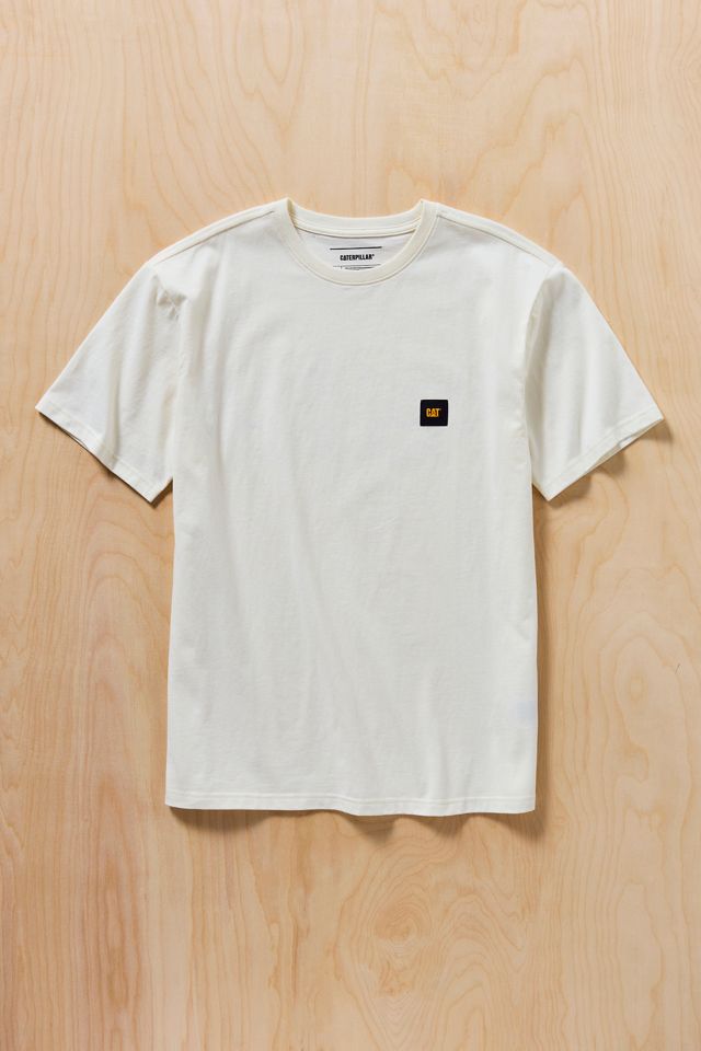T-shirt graphique à logo CAT en coton épais lavé #1