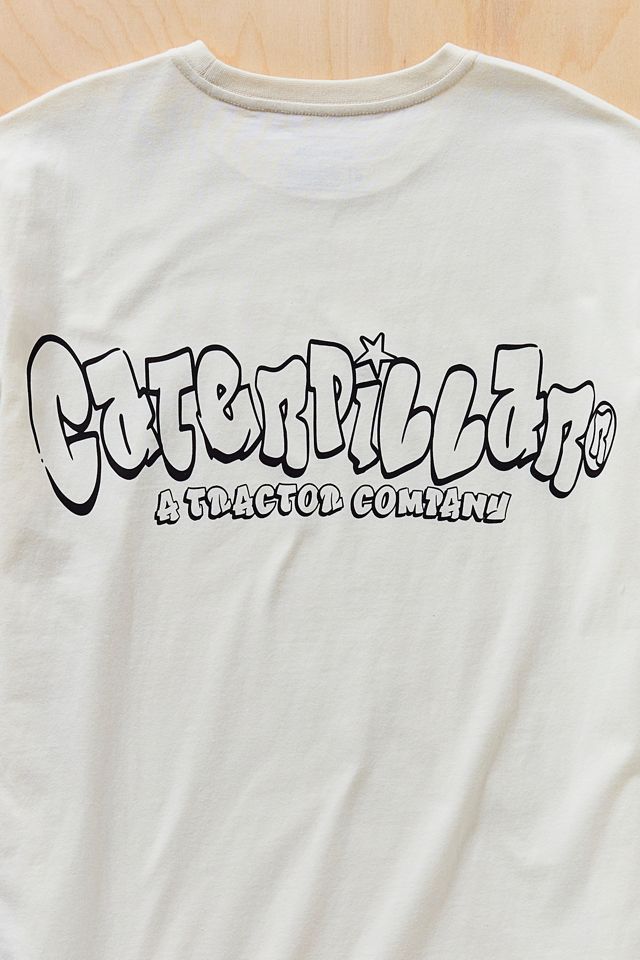 T-shirt graphique à logo CAT en coton épais lavé #2