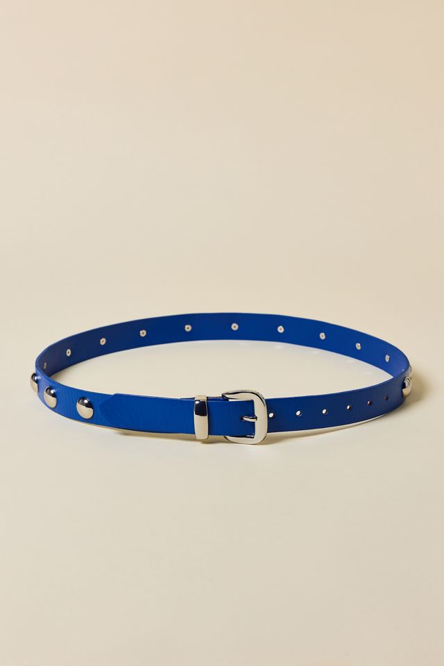 BDG Bella Silver Studded Leather Belt #1