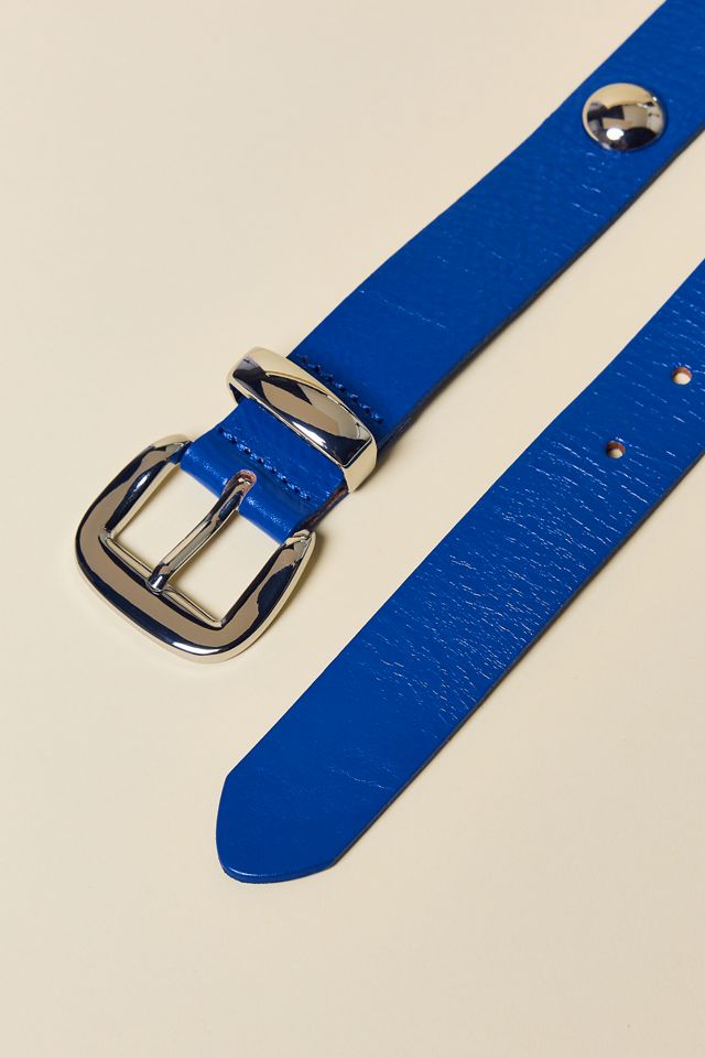BDG Bella Silver Studded Leather Belt #2